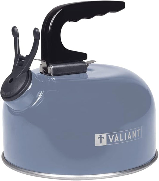 Valiant FIR659 Chaleira de água portátil para campismo, 1 litro, cor azul