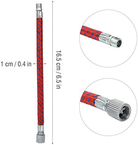 VGEBY 1 mangueira de extensão de bomba, kit de tubo de bomba conector de válvula de agulha acessórios para insuflador de pneus de bicicleta