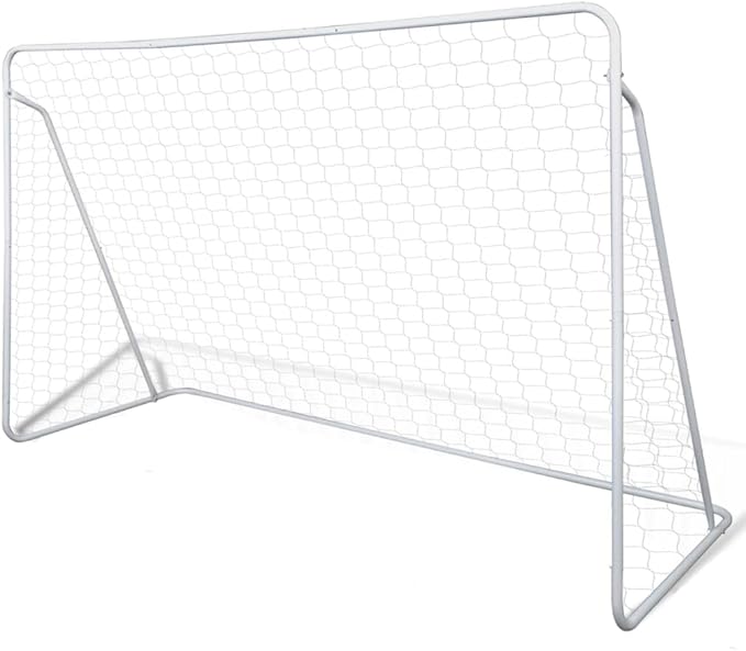 vidaXL 2 suportes de futebol de aço, 240 x 90 x 150 cm, jogos desportivos exteriores