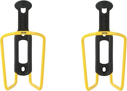 ZEFAL Pack ALU Plast 124 - Pacote de dois porta-garrafas - suporte de bicicleta de alumínio para todos os tipos de bicicletas - leve e resistente - preto