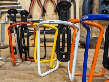 ZEFAL Pack ALU Plast 124 - Pacote de dois porta-garrafas - suporte de bicicleta de alumínio para todos os tipos de bicicletas - leve e resistente - preto