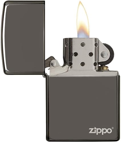 Zippo Black Ice Logo Isqueiro, unissexo, prateado, 3,5 x 1 x 5,5 cm