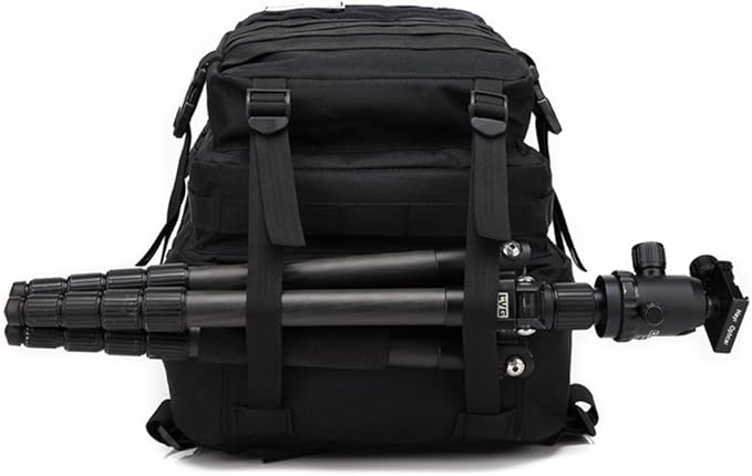 Zehnhase Mochila tática impermeável 45 L, grande capacidade, nylon, 600D, vários bolsos para caminhadas, acampar, montanhismo, caça, ar livre, ciclismo, entre outras atividades