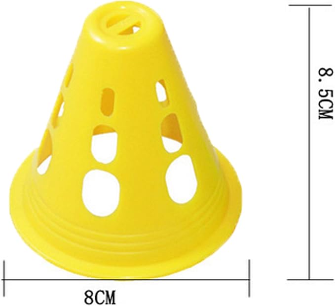 YAVO-EU Cones de patinagem 50 peças cone de marcador cones de Slalom patinagem treino do chapéu boné de futebol treino desportivo