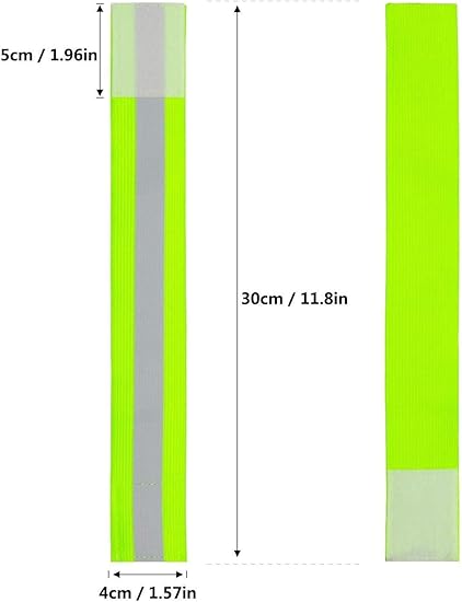 ZWOOS Colete e bandas refletores, colete de segurança ajustável de alta visibilidade para corrida, ciclismo e corrida