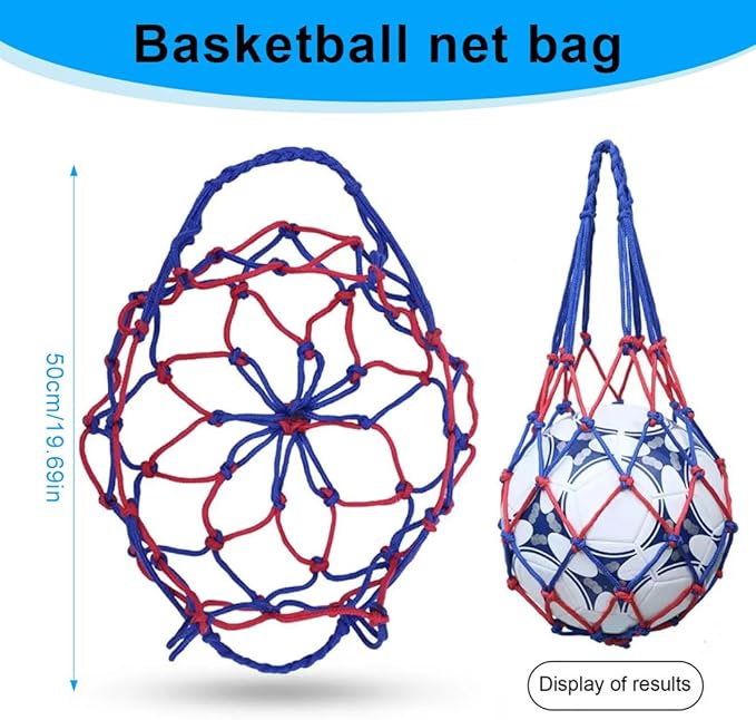 WBZOWRB 3 peças sacos de rede de bola, rede de voleibol portátil, bolsa de rede de basquetebol de 1 bola bolsa de rede de alta espessura para levar bolas de basquetebol, bolas de voleibol