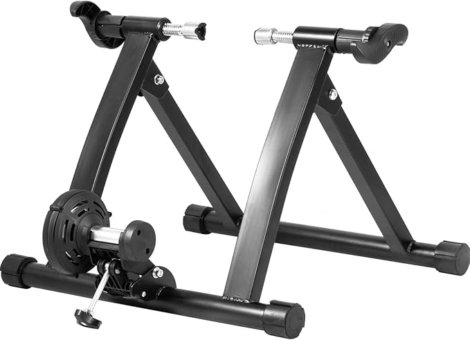 VEVOR Suporte para treinador de bicicleta magnético, carga de 750 W de 150 kg suporte de treino de bicicleta, roda 26 '' - 29" 700 C suporte de bicicletas magnético para exercício interno