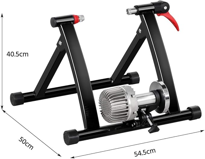 Yaheetech Rolo bicicleta montanha rolo bicicleta estrada em casa ou interior para rodas de 26 a 28 polegadas e 700C com 5 níveis de resistência ajustáveis