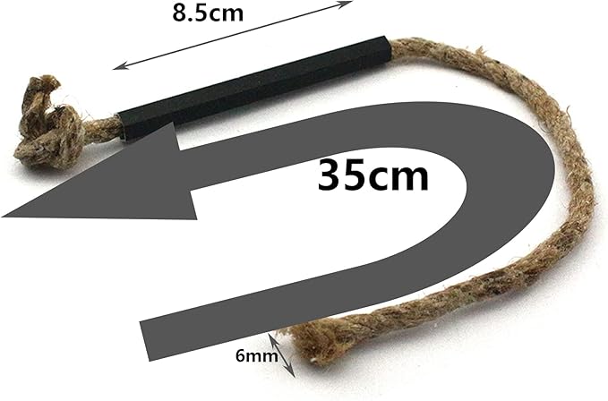 WDEC Conjunto de 4 Fat Rope – o seu Tinder de sobrevivência para aço, resistente à água, fácil de inflamar e de longa duração de combustão, para lareira, hobo, caminhadas, natural