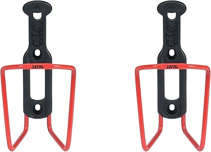 ZEFAL Pack ALU Plast 124 - Pacote de dois porta-garrafas - suporte de bicicleta de alumínio para todos os tipos de bicicletas - leve e resistente - preto