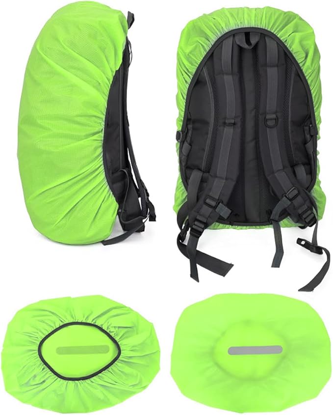 XPEX 1 peça capa impermeável mochila, capa impermeável para chuva para mochila, capa impermeável refletor para mochila para chuva-antipoeira-bicicleta - excursões, com saco de armazenamento