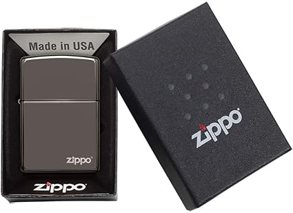 Zippo Black Ice Logo Isqueiro, unissexo, prateado, 3,5 x 1 x 5,5 cm