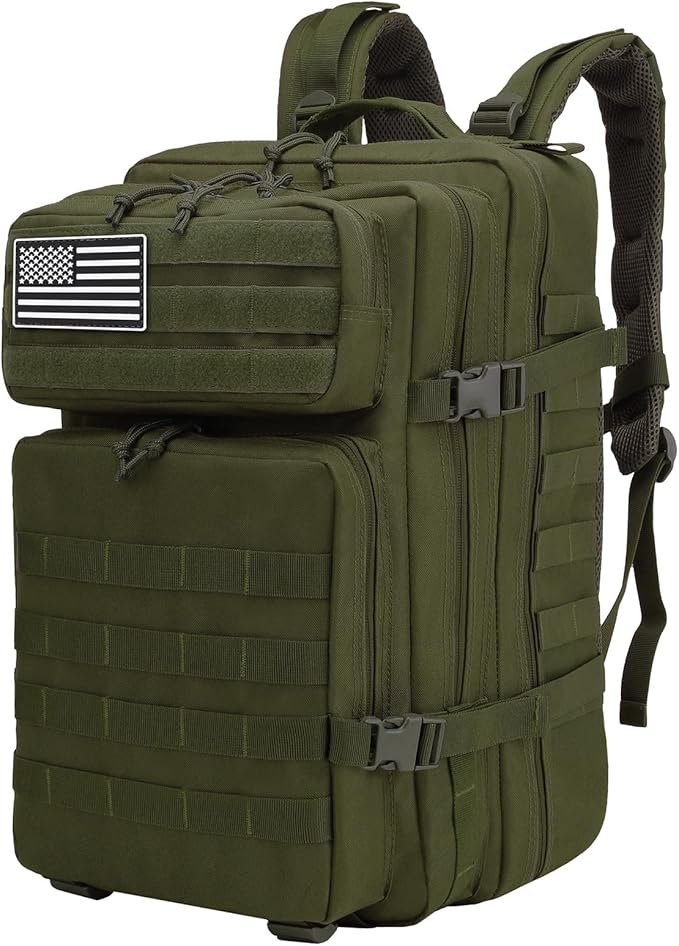 Delgeo Mochila tática 25 L/45 L militar, grande capacidade mochila, dobrável impermeável mochila para montanhismo, caminhadas, campismo e viagens