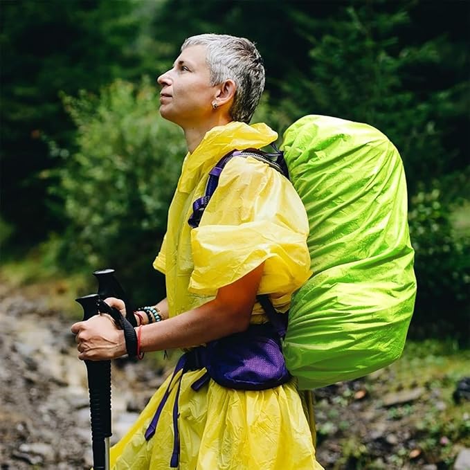 XPEX 1 peça capa impermeável mochila, capa impermeável para chuva para mochila, capa impermeável refletor para mochila para chuva-antipoeira-bicicleta - excursões, com saco de armazenamento