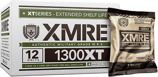 XMRE Meals 1300XT - 12 Case with Heaters (Meal Ready to Eat - Military Grade) by XMRE