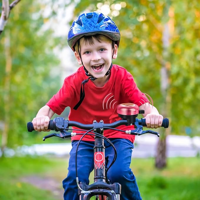 2 peças campainha de bicicleta, campainha bicicletas infantis sino de bicicleta campainha para bicicleta com som forte e nitído, para a maioria das bicicletas, bicicleta de montanha