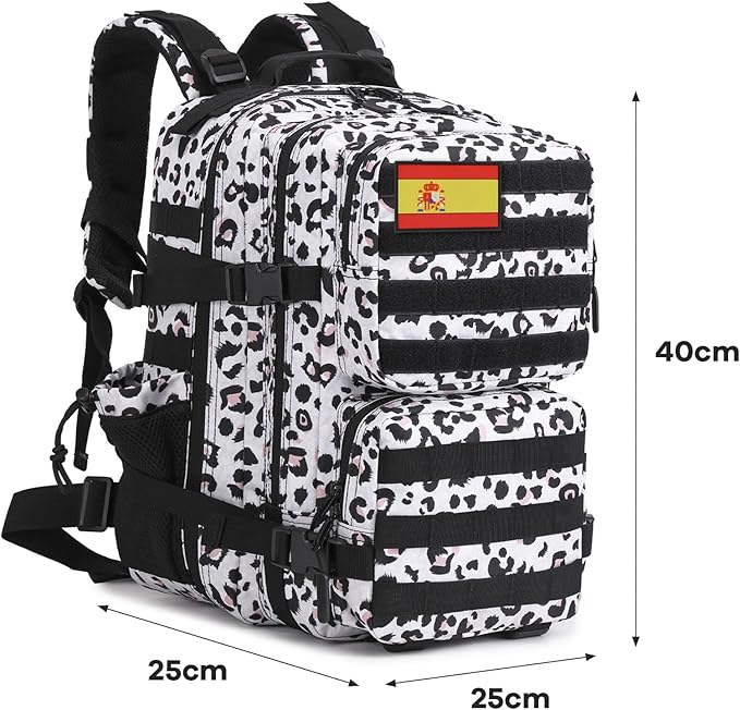 Delgeo Mochila tática 25 L/45 L militar, grande capacidade mochila, dobrável impermeável mochila para montanhismo, caminhadas, campismo e viagens