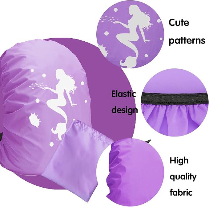 YOUYIKE Capa de chuva mochila, 30-40 l capa impermeável mochila, protetor mochila com refletor, capa chuva para mochilas escolares menino para caminhadas campismo em bicicleta