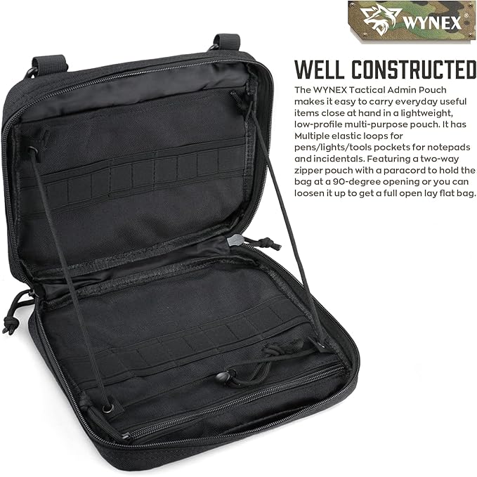 WYNEX MFH administração bolsa MOLLE, EDC médico EMT utilidade bolsa Desigh fixação capas 1000d nylon caminhadas cinto sacos impermeável