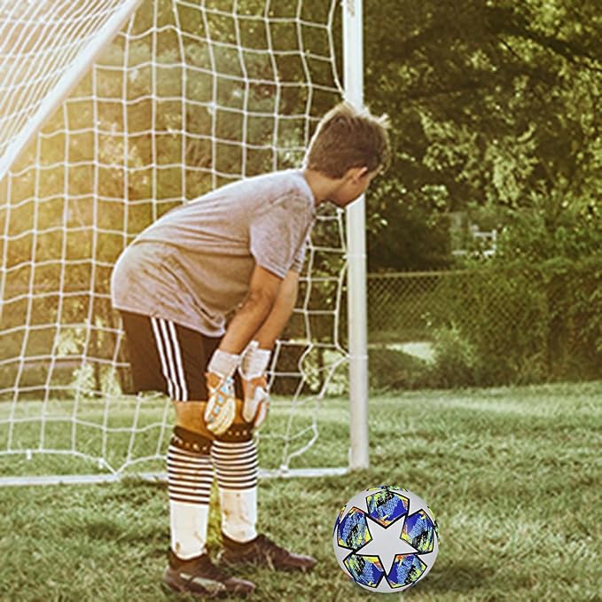 Wokii Bola de futebol, tamanho 5 bolas de futebol, bola de futebol profissional para adultos, jovens, crianças, treino de futebol bola campeões league