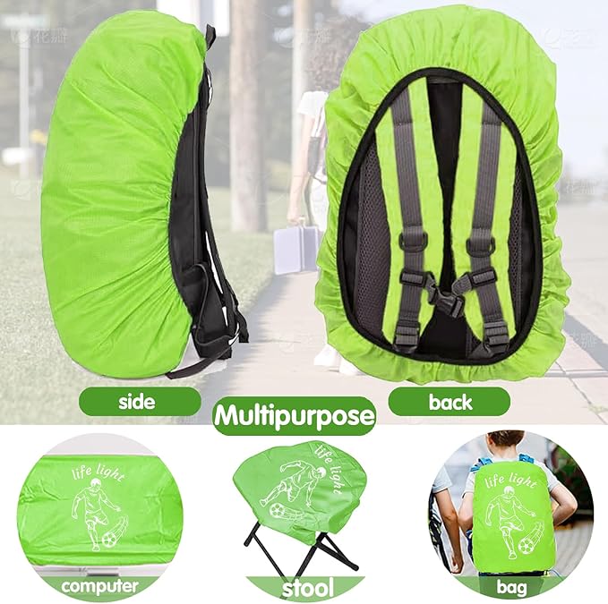 YOUWOSHE Unicórnio capa chuva mochila, protetor mochila com refletor, capa impermeável mochila