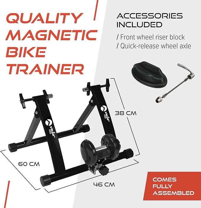 Velo Pro Rolo magnético bicicleta para treino de bicicleta de estrada ou montanha para o interior da casa, 6 níveis, rodas de 26 a 28 polegadas