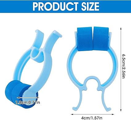 16 peças pinça para nariz pinça para hemorragia nasal com clipe de tampa nasal de espuma de plástico acolchoado para acidente de emergência pinça nasal hemostática