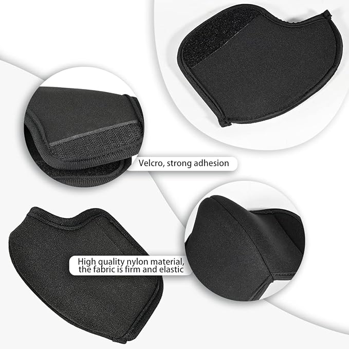 UptVin 2 peças capa de proteção do espigão de selim, cobertura de proteção de neoprene para evitar que os dedos se apertem e o pó entre (preto)