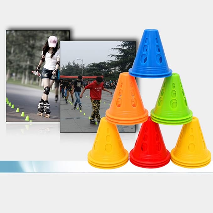 YAVO-EU Cones de patinagem 50 peças cone de marcador cones de Slalom patinagem treino do chapéu boné de futebol treino desportivo