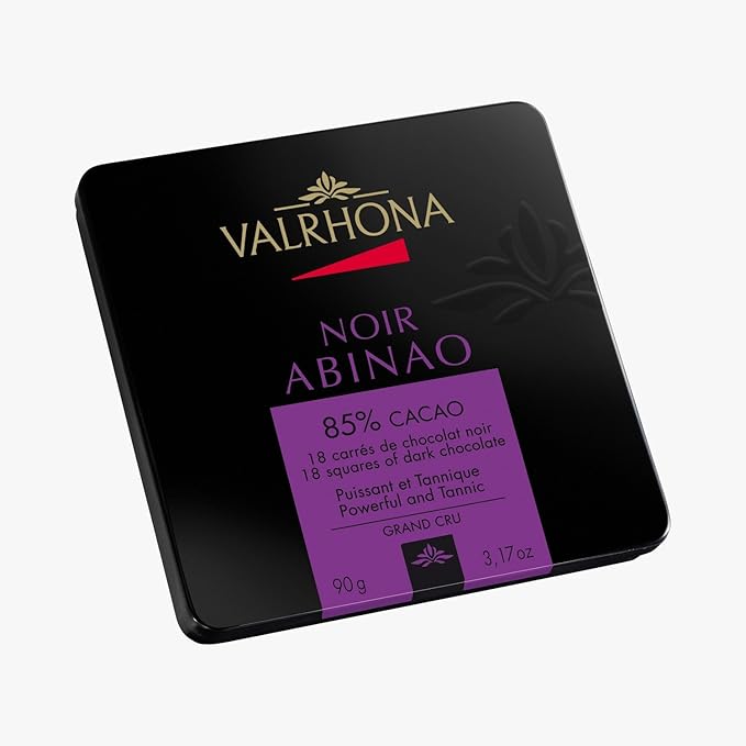 Valrhona - Les Ballotin Boites Grands Crus - Chocolat Noir - Abinao 85% - 90g