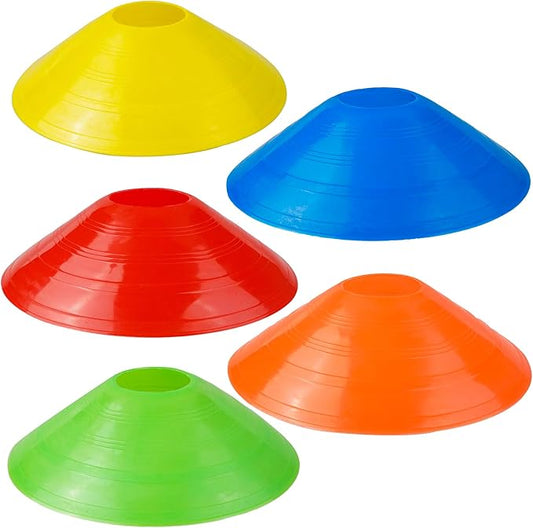 YSDMY Cones de disco de 15 peças para treino de futebol multicolorido cone de futebol disco para treino de futebol e marcação de quadras