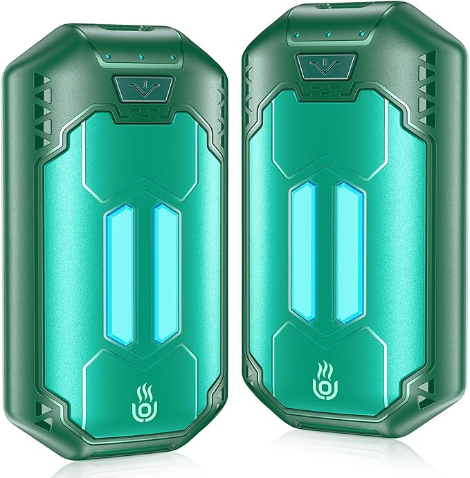 2 Pack Calentador de Manos Recargable OUTJUT 6000mAh Calienta Manos Calienta Manos Electrico Portátil 3 Modos de Calor Regalos para Raynauds, Golf, Camping, Senderismo