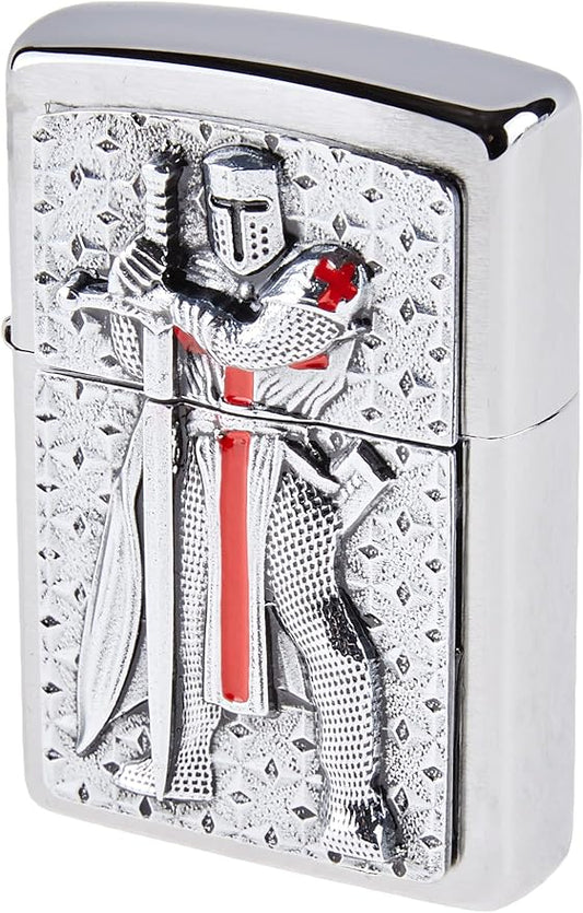 Zippo Feuerzeug 200 Crusade Victory Isqueiro, cromado escovado, 1 x 3,5 x 5,5 cm