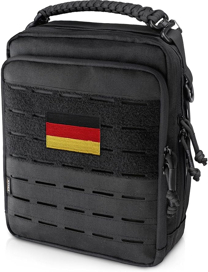 WYNEX Saco tático MOLLE, bolsa utilitária EDC organizador bolsa de ferramentas modular com design de camada dupla bolsa de fixação médica EMT grande capacidade