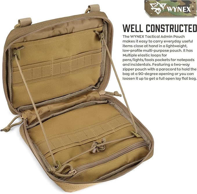 WYNEX MFH administração bolsa MOLLE, EDC médico EMT utilidade bolsa Desigh fixação capas 1000d nylon caminhadas cinto sacos impermeável