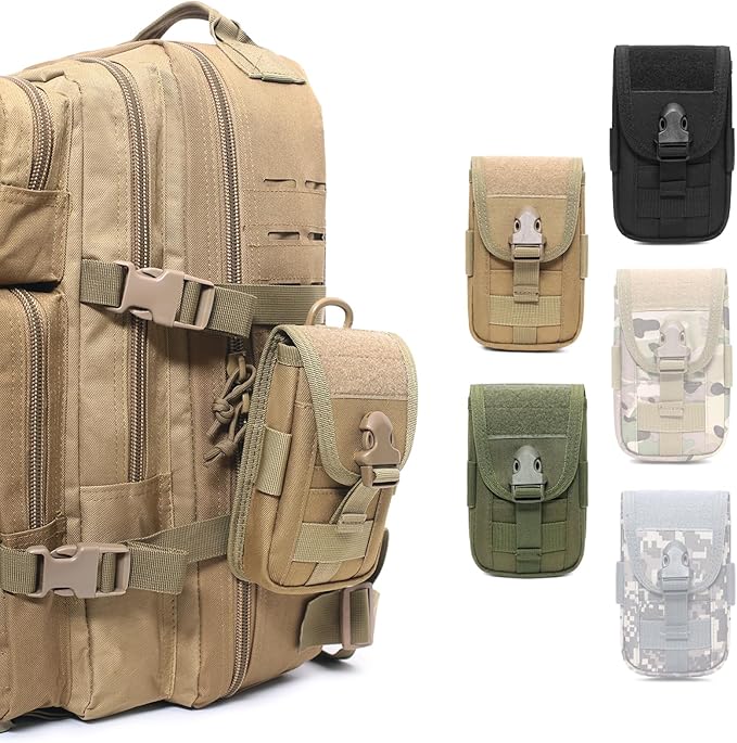 TRIWONDER Bolsa de telemóvel Molle capa para telemóvel mala tática Molle bolsa de cinto pacote de segurança EDC kit de acessórios ao ar livre