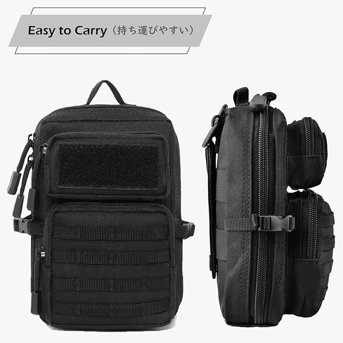 TRIWONDER Bolsa de telemóvel Molle capa para telemóvel mala tática Molle bolsa de cinto pacote de segurança EDC kit de acessórios ao ar livre