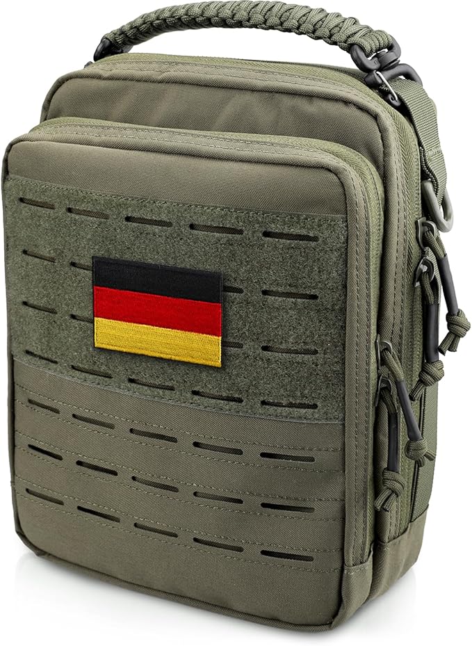 WYNEX Saco tático MOLLE, bolsa utilitária EDC organizador bolsa de ferramentas modular com design de camada dupla bolsa de fixação médica EMT grande capacidade