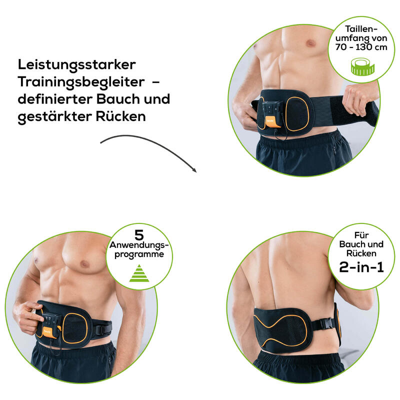 Beurer Cinto de musculação abdominal e dorsal EM 39 preto