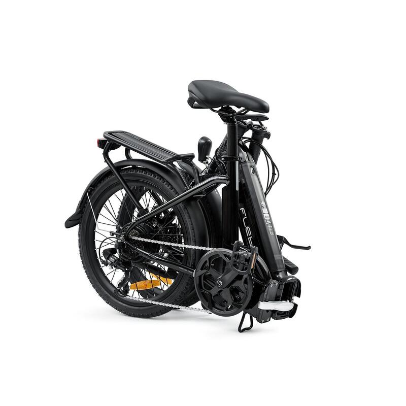 Bicicleta da cidade elétrica dobrável Swan Blackgloss | até 60 km - 10 Ah