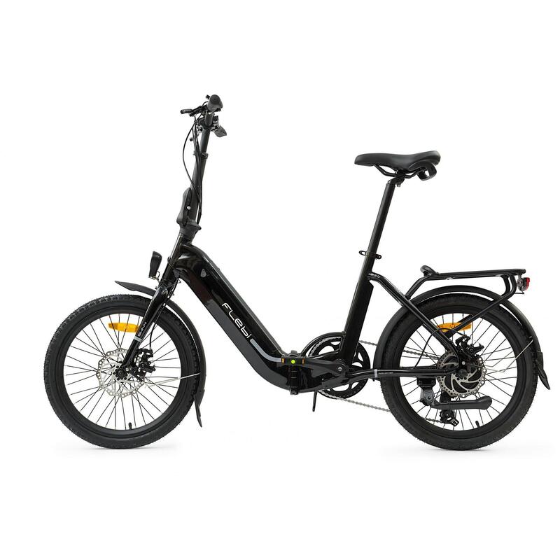 Bicicleta da cidade elétrica dobrável Swan Blackgloss | até 60 km - 10 Ah