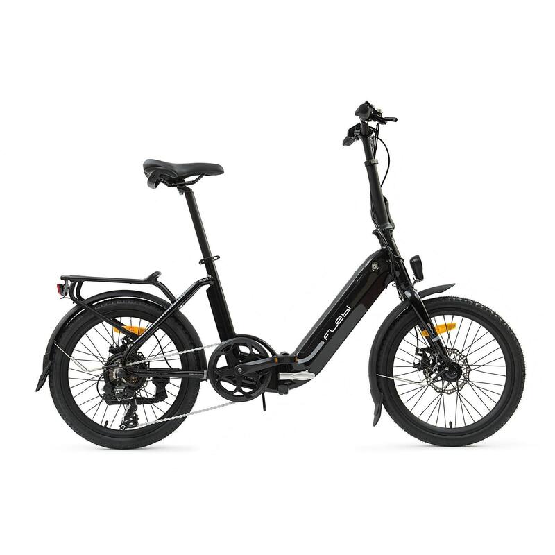 Bicicleta da cidade elétrica dobrável Swan Blackgloss | até 60 km - 10 Ah