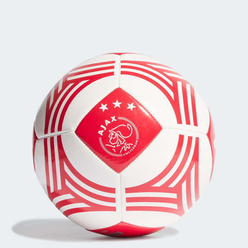 Bola Club com as Cores Principais do Ajax Amsterdam