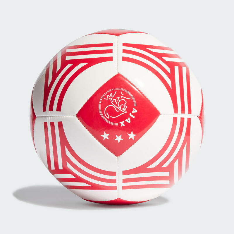 Bola Club com as Cores Principais do Ajax Amsterdam