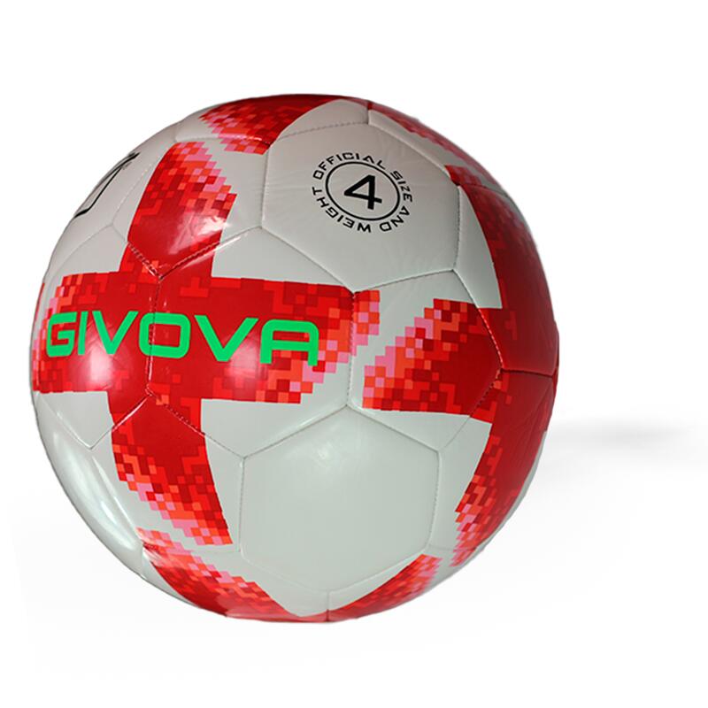 Bola de Futebol Academy Star Branco/Vermelho em PU (Poliuretano)