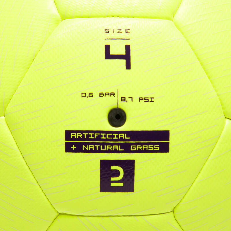 BOLA DE FUTEBOL HÍBRIDA F500 LIGHT TAMANHO 4 AMARELO