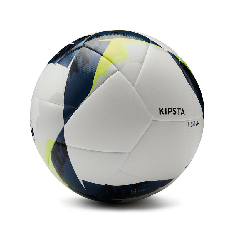 Bola de Futebol Híbrida FIFA BASIC F550 Tamanho 4 Branco/Amarelo