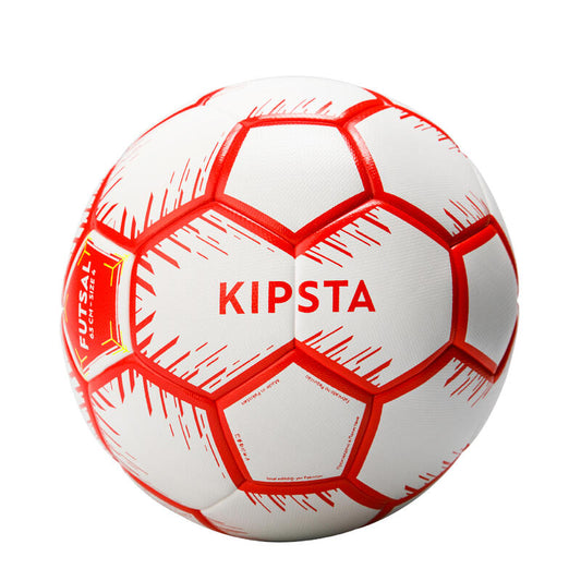 Bola de Futsal 100 63 cm Branco/Vermelho