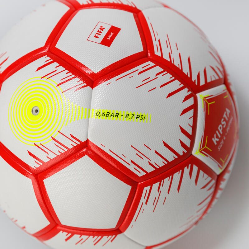 Bola de Futsal 100 63 cm Branco/Vermelho