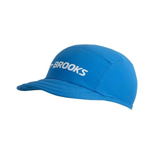 Boné de corrida Chapéu leve e empacotável azul road running Azul Brooks